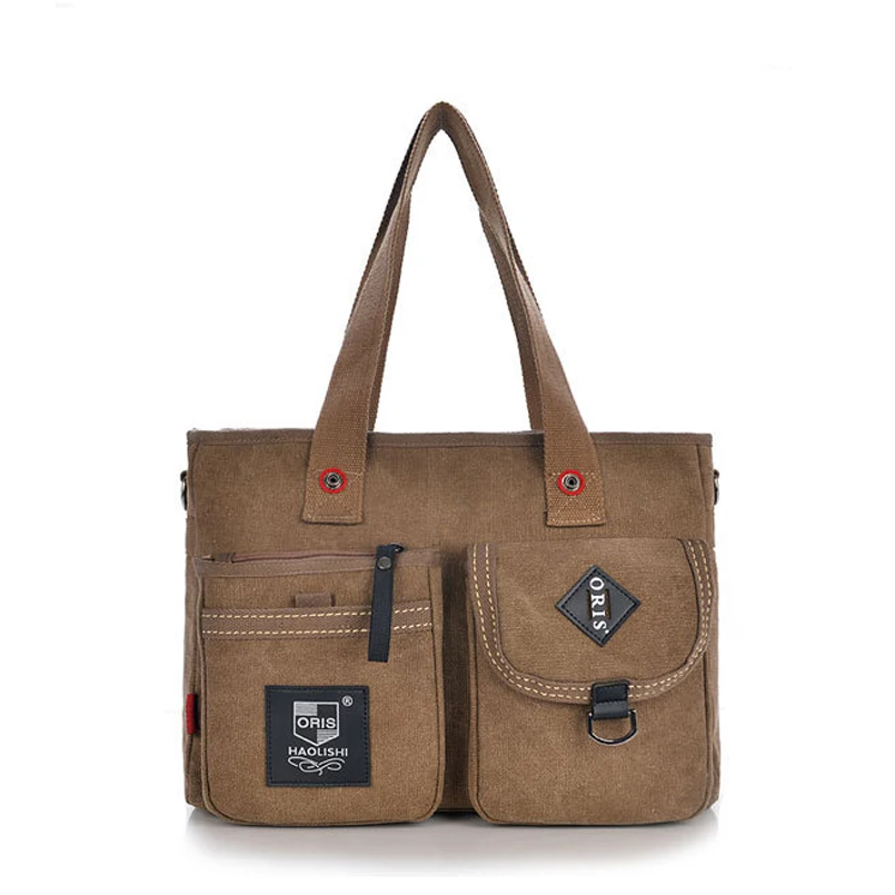 

New 2016 Explosion Models a Men Canvas Bag Handbag and Shoulder Bag Diagonal Influx of Men's Messenger Bags Casual Bag Korean