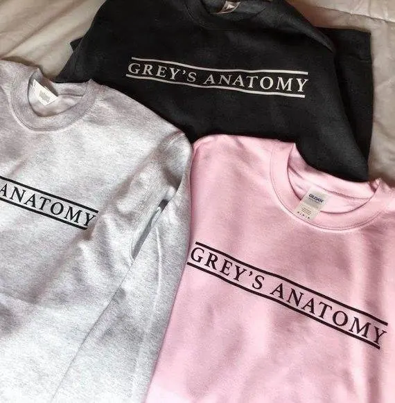 GREY'S анатомическая толстовка унисекс Толстовка Moletom Do пуловеры tumblr повседневные топы GREYS ANATOMY Толстовка модный джемпер