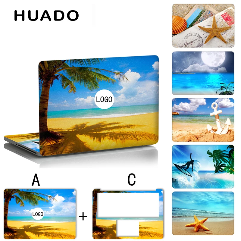 

Summer series Laptop sticker skin for 13.3 11.6 15.4 notebook cover 2 in 1 waterproof decals for macbook air 15 13 pro retina