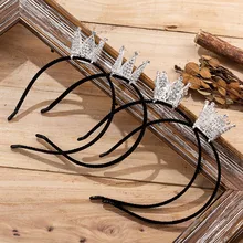 Новое поступление, свадебная корона, повязка на голову, посеребренный металл, горный хрусталь, кристалл, свадебные аксессуары для волос, свадебные головные уборы