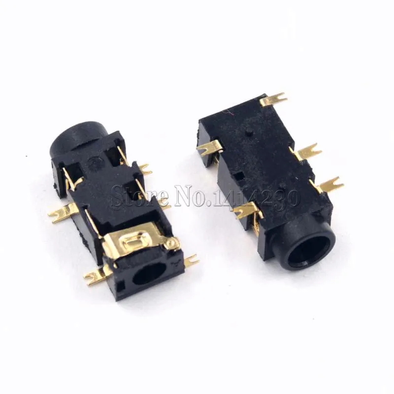 10 ADET 3.5 MM Kulaklık PJ-327A Altın Kaplama Yama SMD Ses Kulaklık/Kulaklık Soketi PJ327A