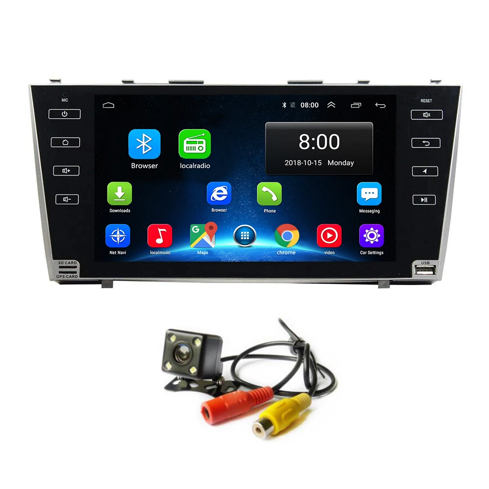 Android 8 1 автомобильное радио GPS стерео Navi для Toyota Camry 2007 2011 головное устройство