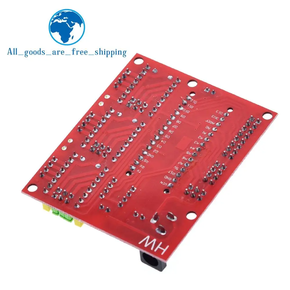 TZT CNC Щит V4 гравировальный станок/3d принтер/A4988 Плата расширения драйвера для arduino Diy Kit