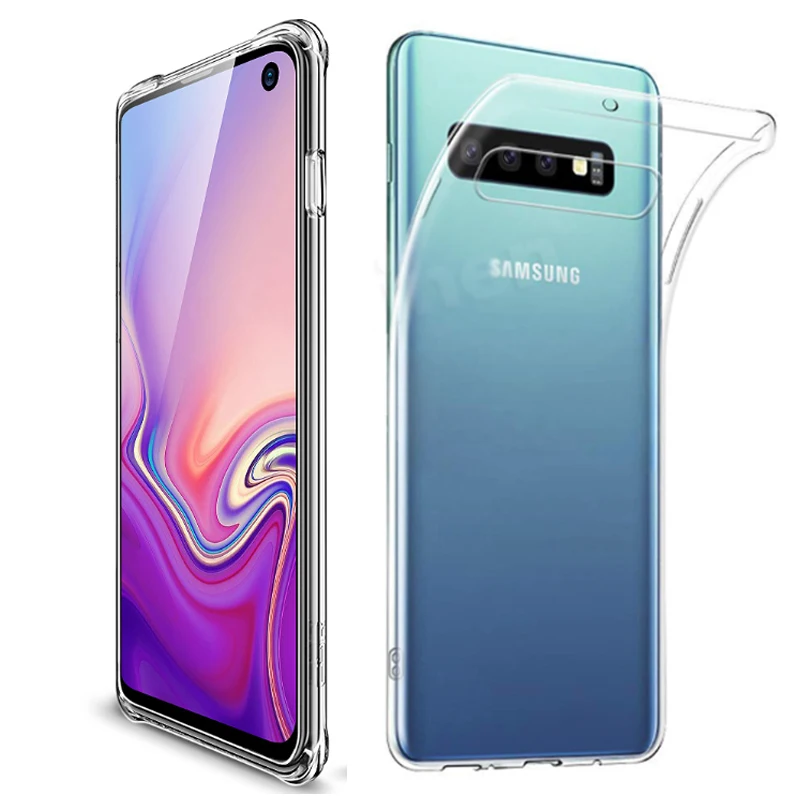 

SUREHIN cover for Samsung galaxy Note 8 9 10 Note8 S10e S10 S9 S8 Plus S7 edge case clear transparent silicone protect soft case