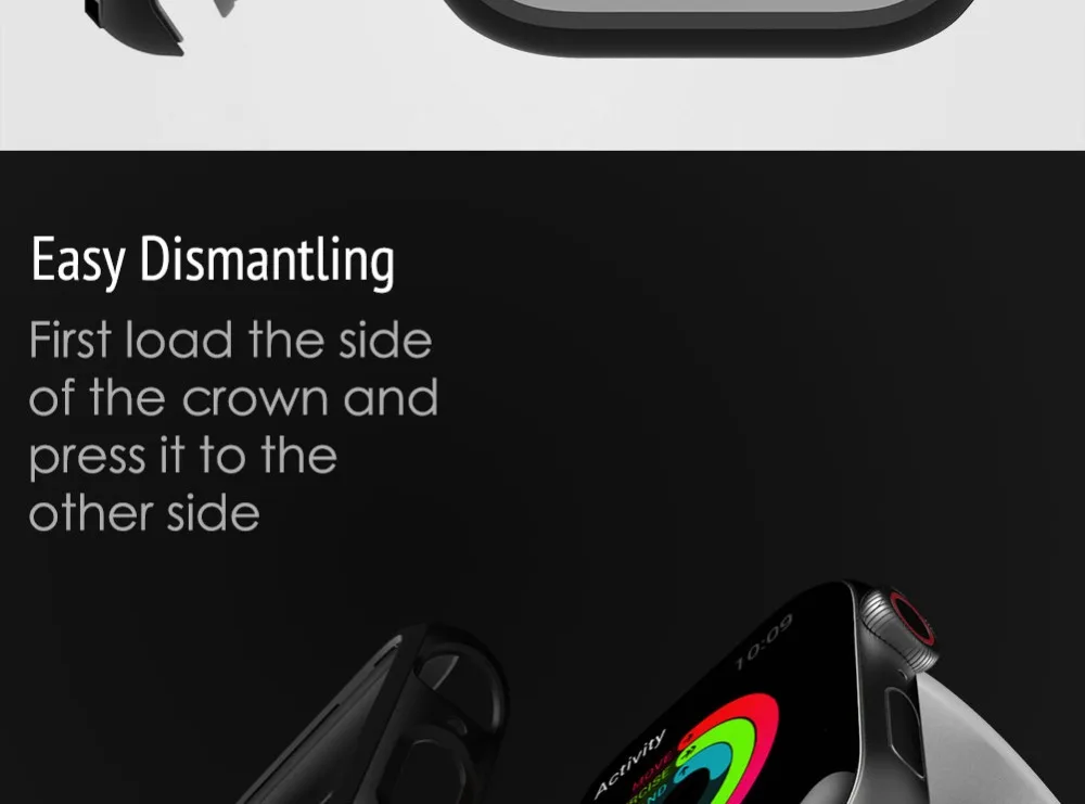 2 шт. очень тонкий Рамка ПК для наручных часов Apple Watch чехол серии 5/4 для мобильного часо-40/44 мм часы аксессуары чехол защитный чехол