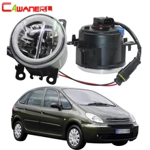 Cawanerl для 1999-2015 Citroen Xsara Picasso MPV N68 автомобиля 4000LM светодио дный противотуманных фар + Ангел глаз DRL днем ходовые огни 12 В