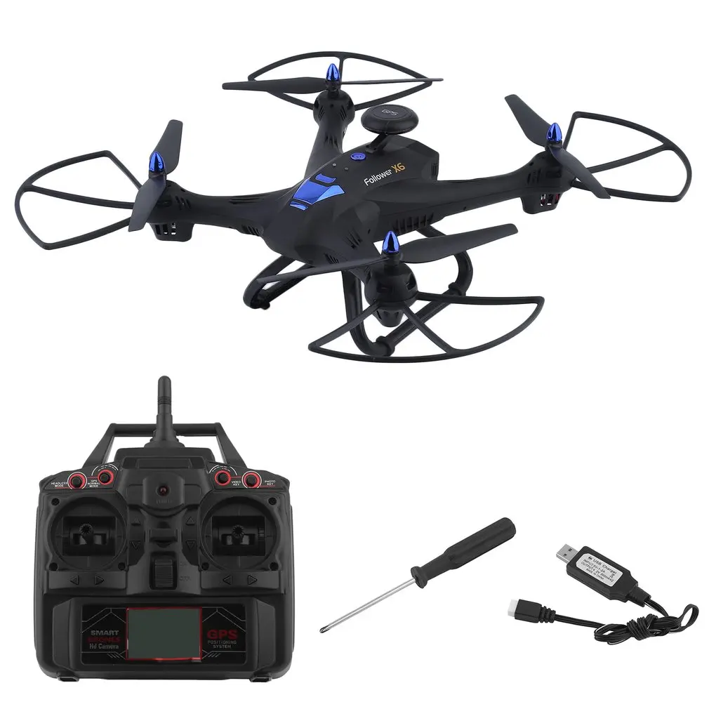 

X183 Wifi Drone With 2MP HD Camera GPS Brushless Quadcopter 6-Axles RC Quadcopter Hold altitude Headless One Key Return Drone