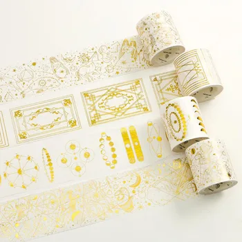 

1 Pcs Hot Stationery Washi Tape Look Up At The Starlit Sky Diary Planner Decorativetape Scrapbooking DIY Craft Stickers Tape