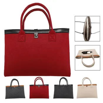 

Wool Felt Laptop Bag Sleeve Case for Macbook Air Pro Retina 11 13 15 15.6 inch Universal Notebook Hand Bag for Dell Asus Lenovo