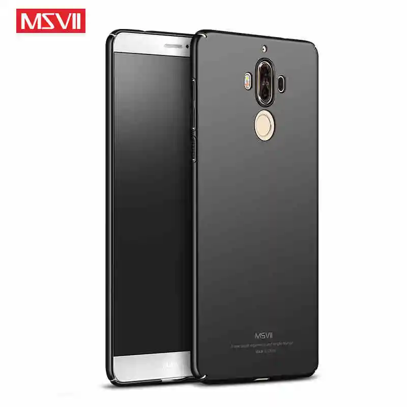 Чехол для Huawei Mate 9 Pro тонкий матовый чехол из поликарбоната с кольцом на палец MSVII