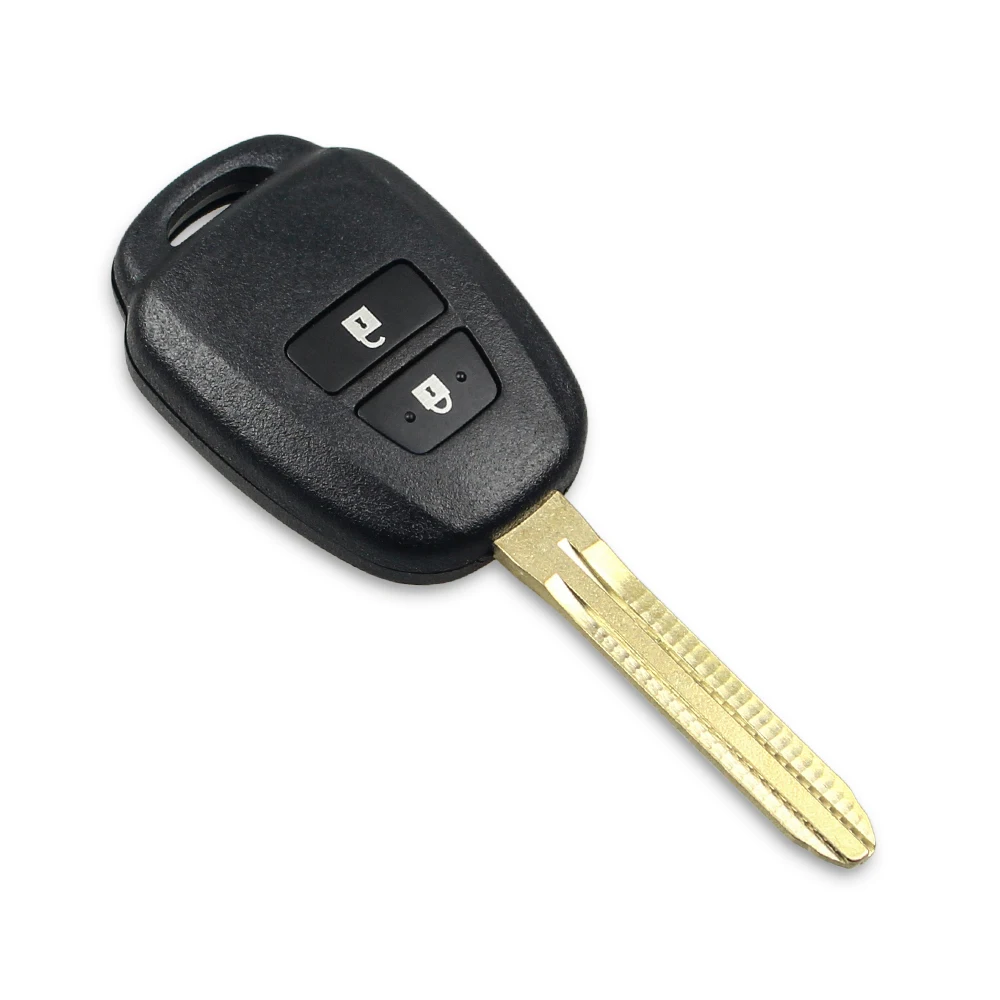 KEYYOU пульт дистанционного ключа оболочки корпуса для Toyota Corolla Camry Reiz Vios RAV4 Корона 2 кнопки ключ брелок крышка