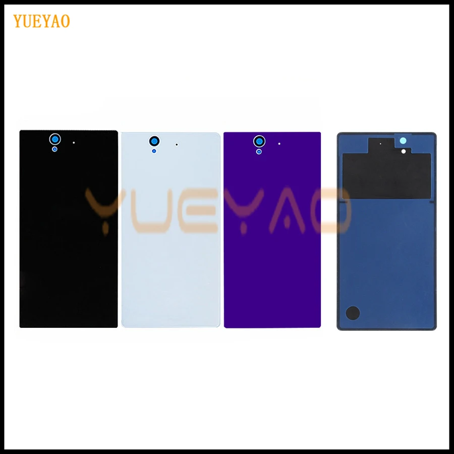 

YUYEAO Battery Housing For 5.0"SONY Z Back Glass Battery Cover Door L36H Rear Housing Case Panel For SONY Xperia Z Battery Cover