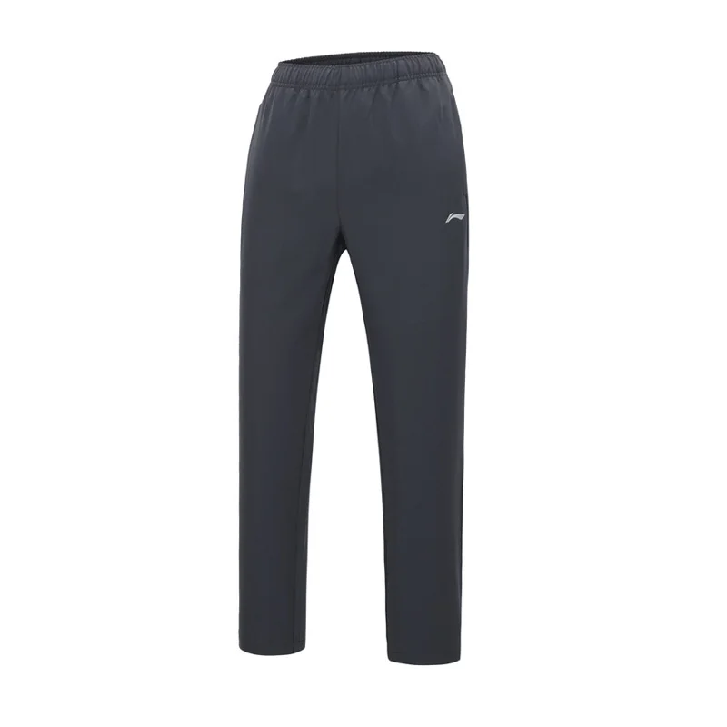 Li-Ning, мужские тренировочные брюки, серия, обычная посадка, 90% полиэстер, 10% спандекс, подкладка, удобные спортивные прямые брюки, AYKP027 MKY479