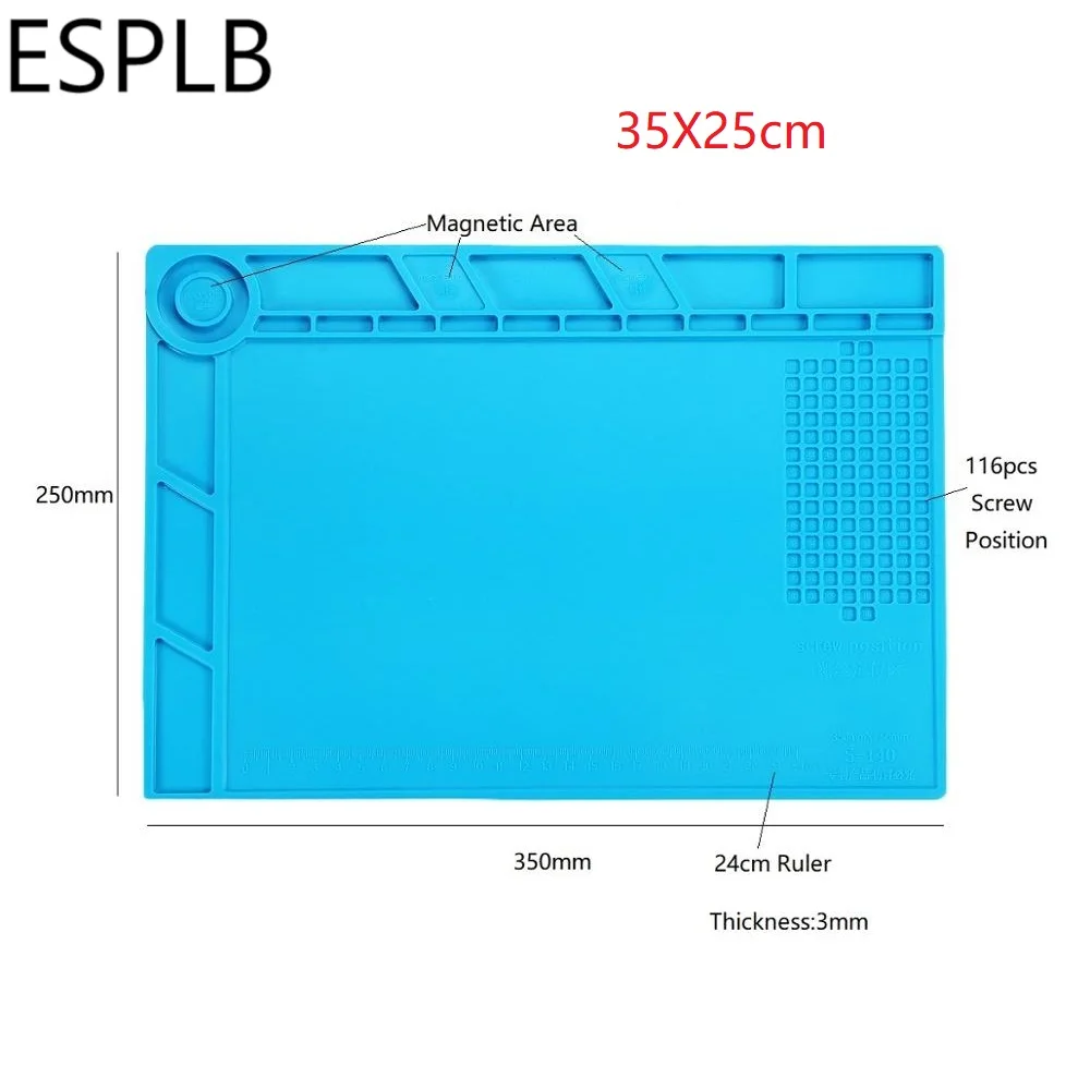 rework station Repair Pad Insulation Heat-Resistant Soldering Station Silicon Soldering Mat Work Pad Desk Platform for BGA Soldering Station lincoln electric ac 225 arc welder Welding Equipment