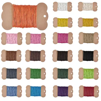 

30 Color 1x1mm 10/30m Waxed Cotton Finding Thread Cord Jewelry Making Fabric Bracelet Necklace Braided Beadwork Accessory TC0104
