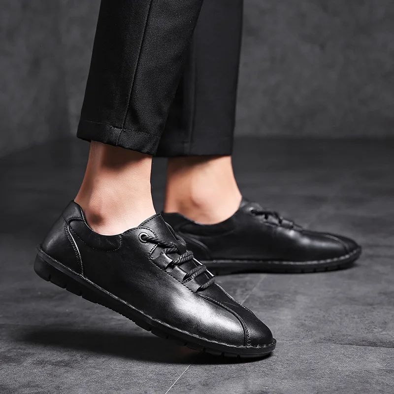 2019 для мужчин повседневная обувь пояса из натуральной кожи вечерние модельные Дышащие Модные свадебные мужские туфли на плоской