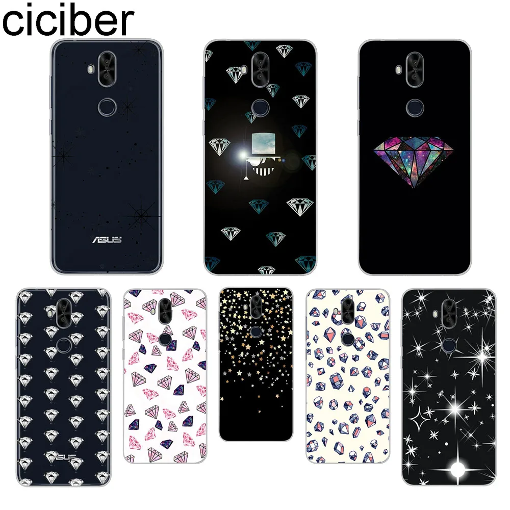 

ciciber Fashion Diamond Phone Cases for ASUS Zenfone 5 Lite ZC600KL Cover for Zenfone 5 5Z ZE620KL ZS620KL Soft TPU Coque Funda