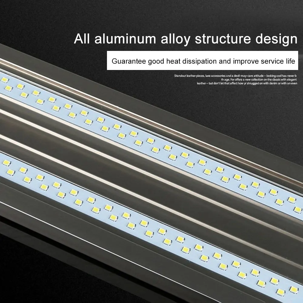 Серия ADE тонкий аквариумный светодиодный светильник 12-24 Вт светодиодный потолочный аквариум для аквариума водное растение для рифовых коралловых рыб 6500-7500K 220V