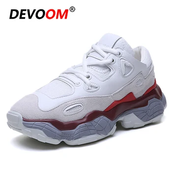 

Running Shoes For Women Sneakers Sport Shoes Basket Femme Lace-Up Beginner Rubber Fashion Round Straps Flat New White Sneakers