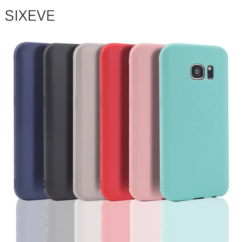 Силиконовый чехол SIXEVE ярких цветов для samsung Galaxy S8 Plus S4 S5 Neo S6 S7 Edge Note 8 5 4 3 из ТПУ |