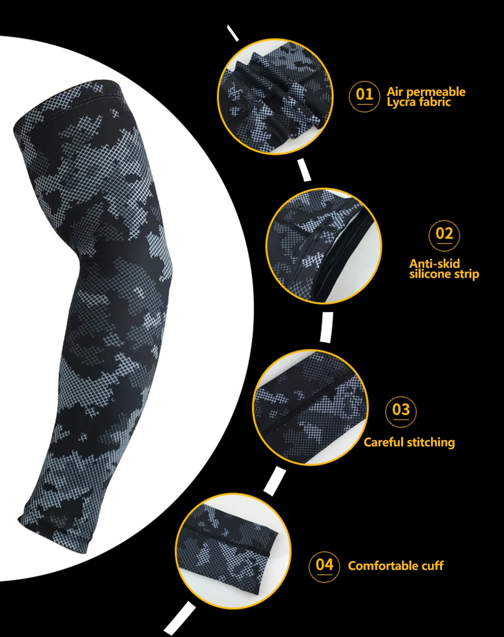 Camouflage Breathable Arm Sleeves