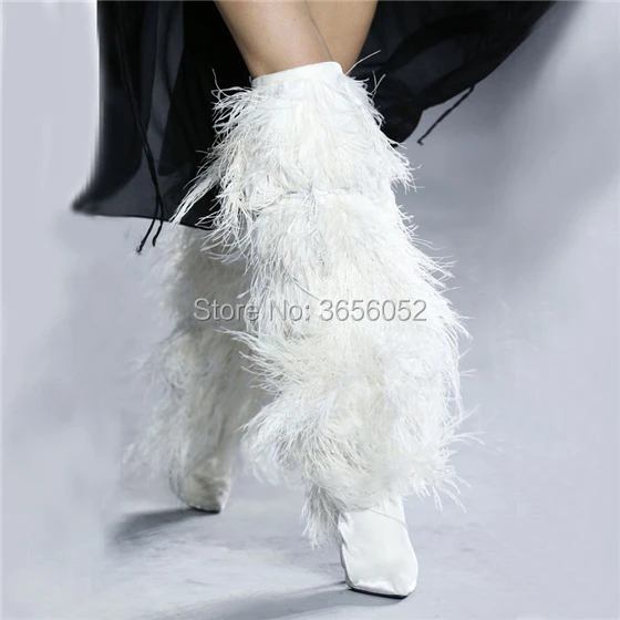 Mujer Sexy Negro Estilete Strappy Azul Del Fringe Zapatos Dedo Nuevo Pie Botas Largas As Rodilla Punta Tacones Runway as Lujo Pic Pic Fetish Blanco ESZnqpT8
