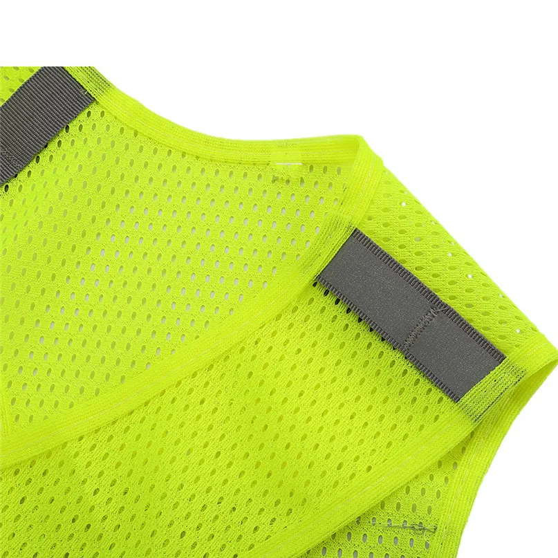 Safety Vest Night Outdoor Sports Vest Running Riding Reflective Vest Visibility Security Jacket Reflective Strips #2A26 (5)