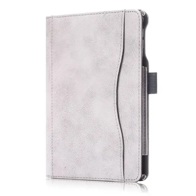IBuyiWin Smart Premium из искусственной кожи чехол для iPad Mini 5 4 7,9 дюймов планшеты принципиально Капа крышка с Авто Режим сна/Пробуждение+ плёнки ручка - Цвет: Gray