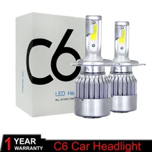 Muxall 7600LM Pair LED Headlight Bulbs 72W Auto Lights Car H7 LED H1 H3 H27 H11