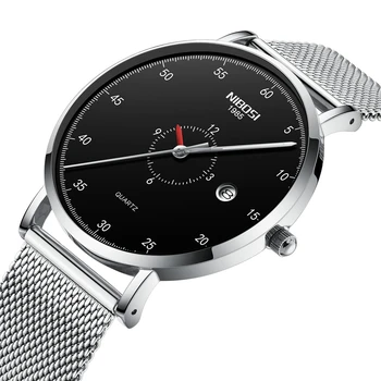 

NIBOSI Men Watch Waterproof Ultra Thin Date Clock Male Steel Strap Casual Quartz Watch Men Sports Wrist Watch Relogio Masculino