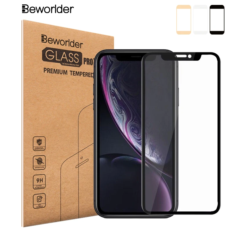 Beworld закаленное стекло для Apple iPhone XR Xs Защитная стеклянная пленка экрана XS Max