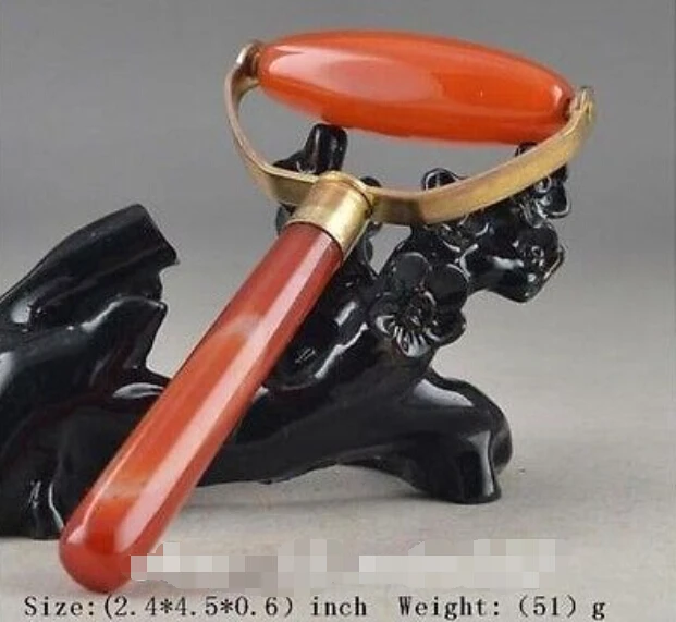 

B0602 524CHINESE SUPERB AGATE HANDWORK METAL OLD COLLECTIBLES USABLE HEALTH MESSAGE TOOL statue