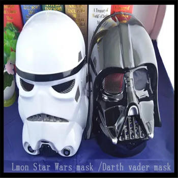 

Free shipping 2016 Halloween Party Cosplay New arrival PVC Star Wars mask /Darth vader mask Famous Movies Face Mask in Stock
