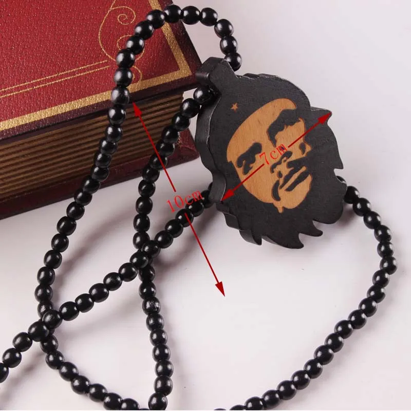 Стиль хип хоп Che Guevara деревянная подвеска для ожерелья рекламный