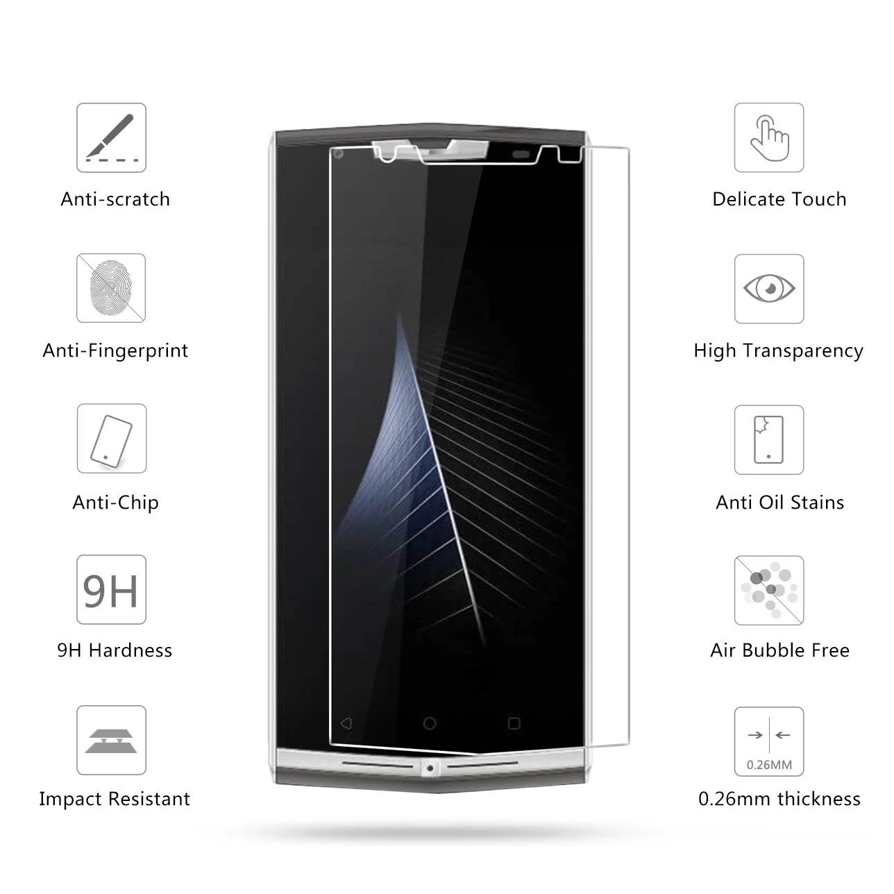 10 шт./лот 2.5D 0 26 мм 9H Премиум Закаленное стекло для Oukitel K10000 Pro Защитная пленка