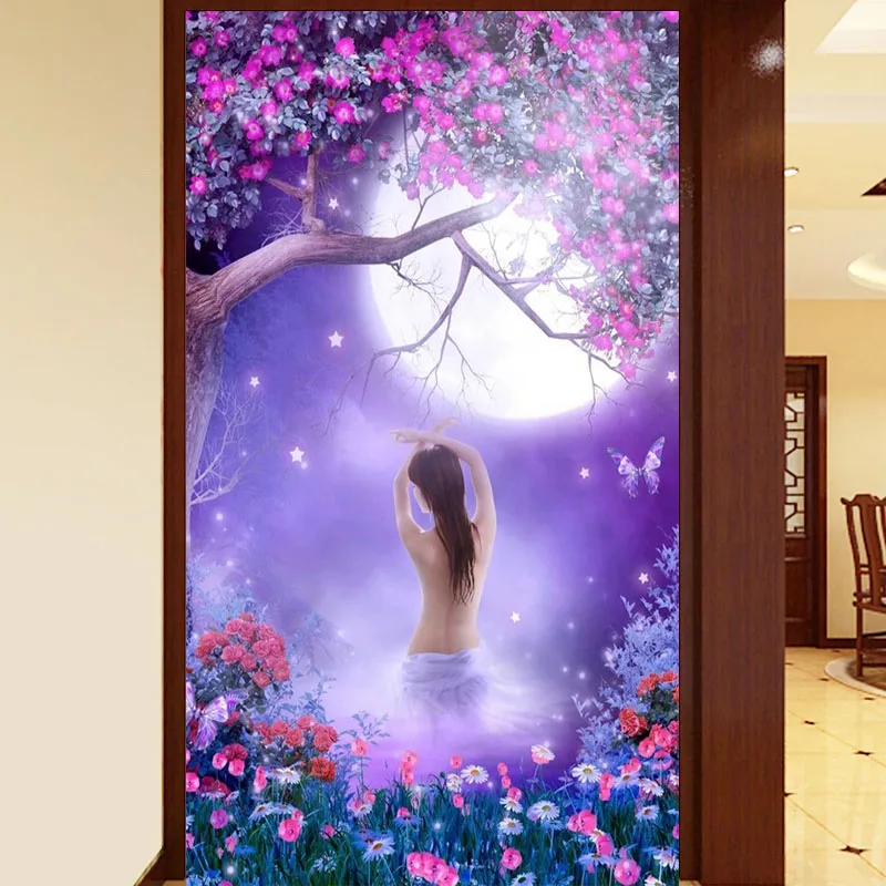 

Youran Dreamy Landscape Diamond Painting Cross Stitch Full Round Rhinestones Embroidery Kit 5D DIY Diamond Mosaic Picture Decor