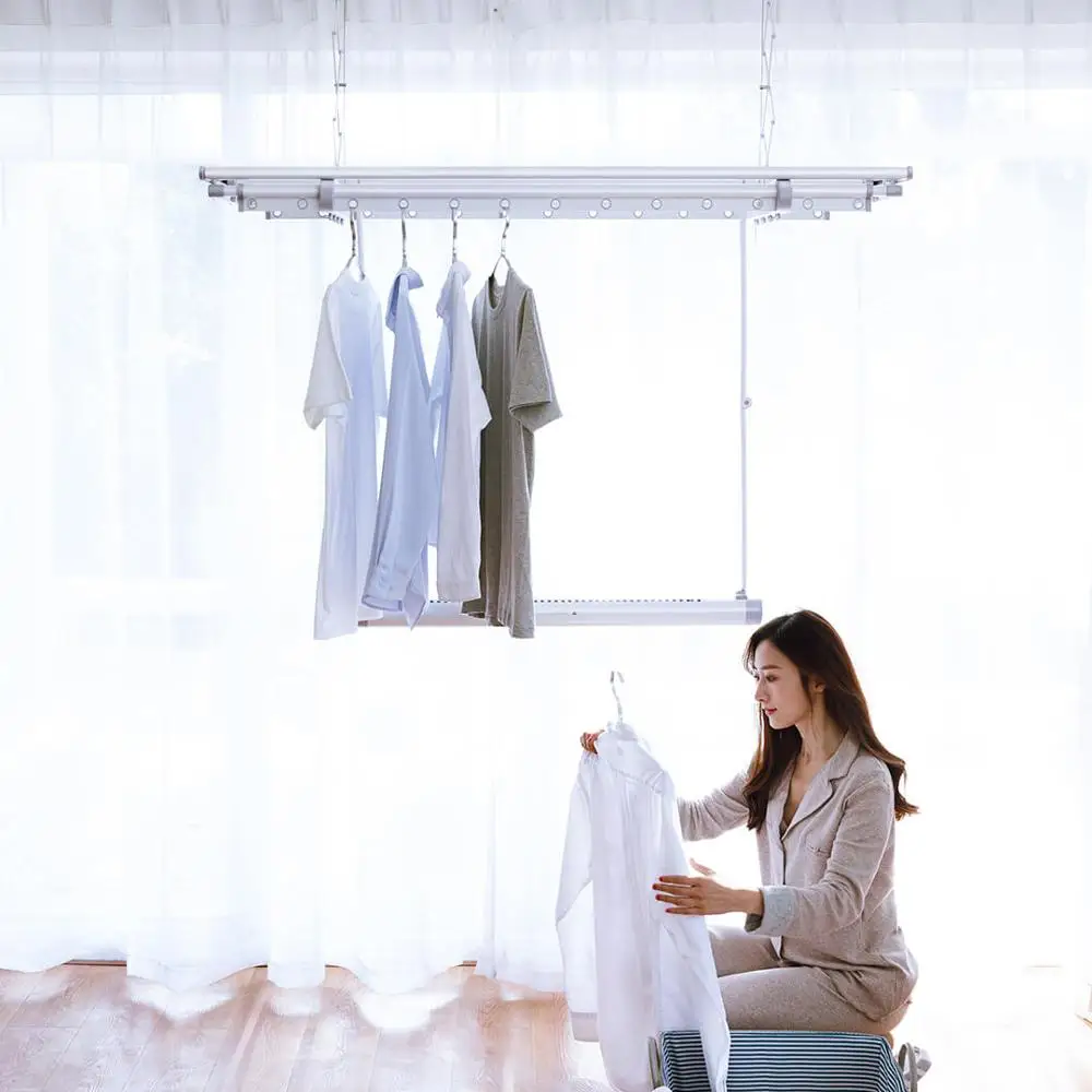  New Xiaomi Mr Bond Smart Drying Rack Multifunction 30KG Bearing Aluminum Alloy Support Mihome App R