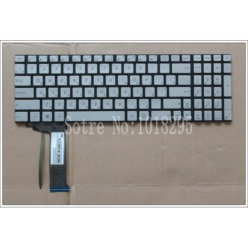 

New FOR ASUS GL551 GL551J GL551JK GL551JM GL551JW GL551JX backlit Russian RU laptop keyboard silver