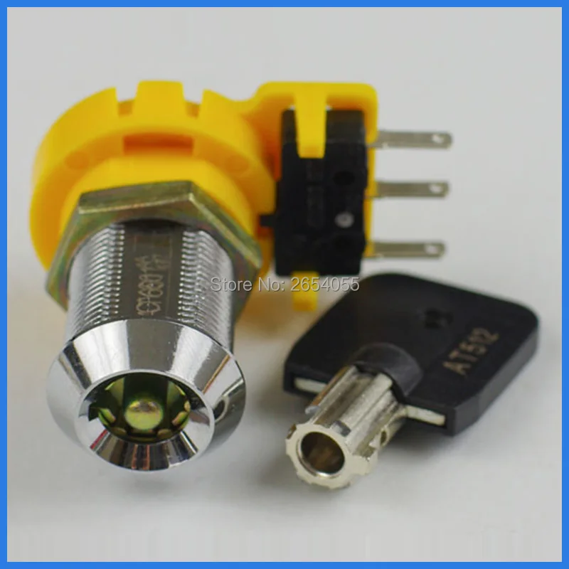 10 pcs 32mm easily used cylinder 3 plugs micro switch lock electric