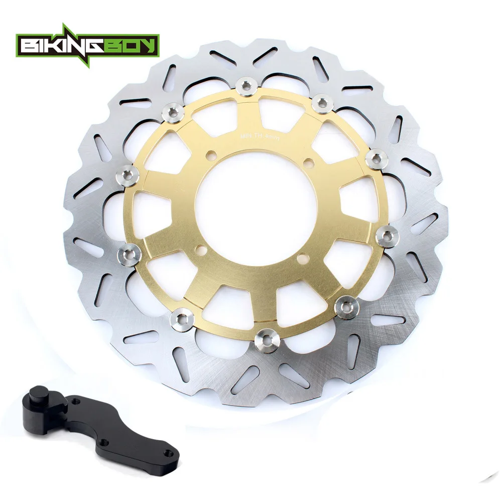 Кронштейн ротора переднего тормозного диска BIKINGBOY для Kawasaki KX 125 250 1994 2005 F 04 05 KLX 300 650