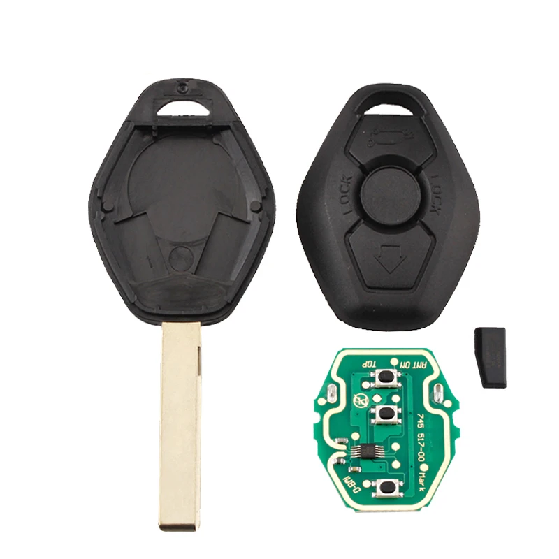 Bhkey 433/315 МГц дистанционный ключ для BMW EWS X3 X5 Z3 Z4 1/3/5/7 серий, ID44/PCF7935 чип Автозапуск передатчик