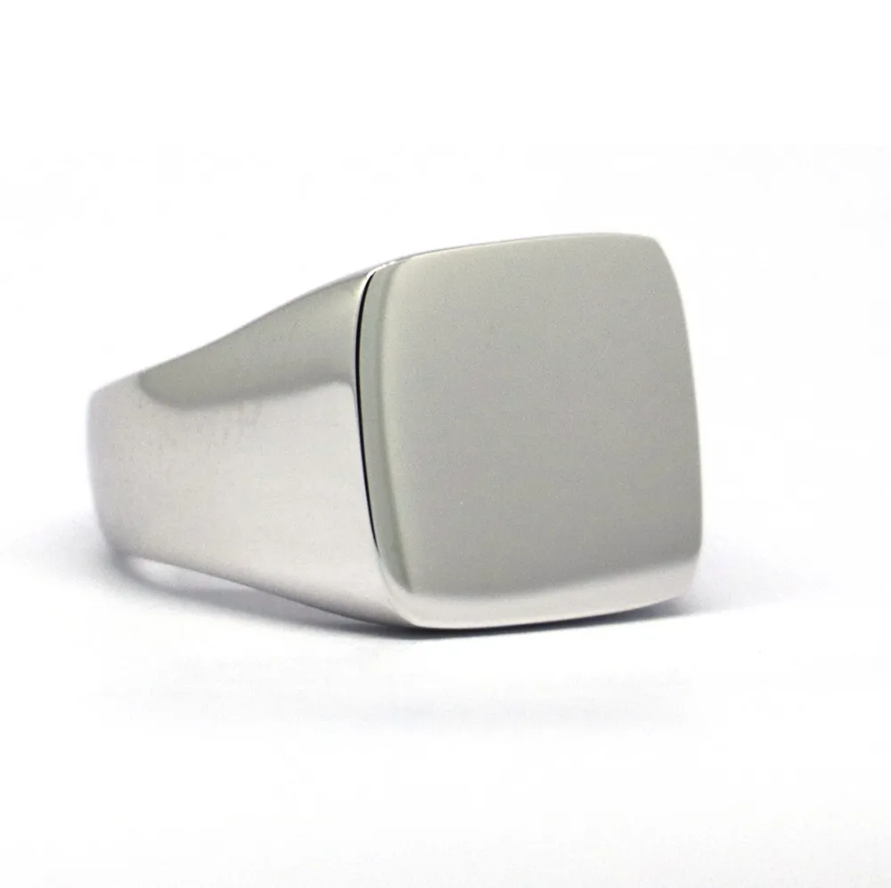 

Genuine 925 Sterling Silver Custom Signet Rings For Men