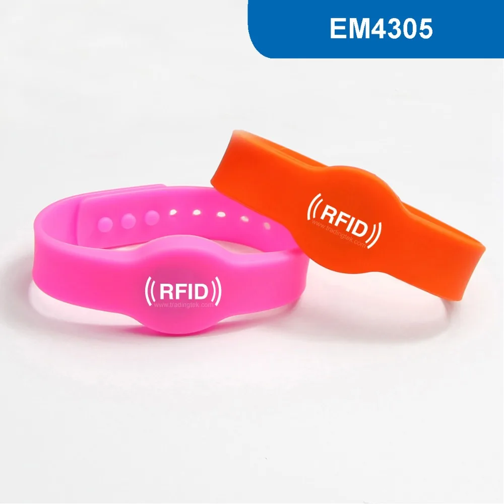 WB04 регулируемые силиконовые rfid-браслеты rfid браслет для блокировки отеля биркой 125 кГц 512bit R/W EM С EM4305 чип