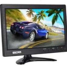 ESCAM многоязычный 10 дюймов ips lcd CCTV монитор VGA HDMI AV BNC USB вход