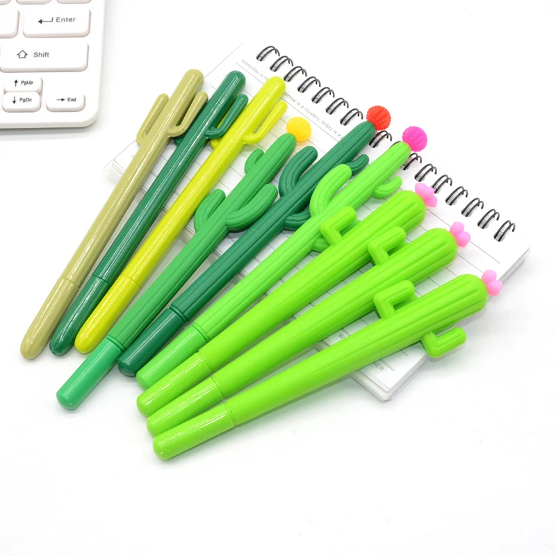 

3 Pcs / Set gel pen cactus caneta Kawaii stationery Creative papelaria cute lapices material escolar kalem pens