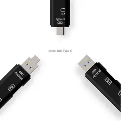 Micro SD USB TF OTG к USB 2,0 адаптер кардридер для Android IOS планшетный ПК