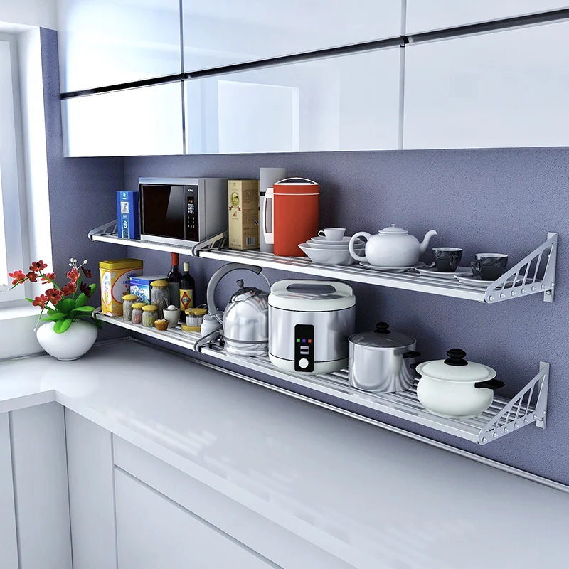  304 stainless steel kitchen frame wall hanging wall type microwave oven on the wall to collect the  - 32868206753