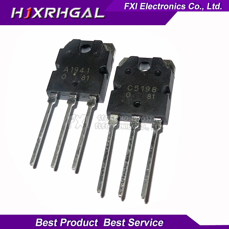 

40pcs/lot 20pcs 2SA1941 20pcs 2SC5198 A1941 C5198 tube sound audio TO-3P original authentic