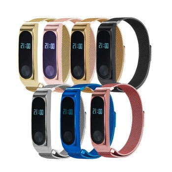 

Milanese loop Bracelet for xiaomi mi band 2 strap stainless steel metal wrist band for xiaomi mi band2 Replacement wristband