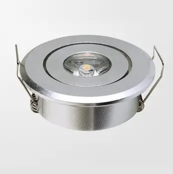 

Adjustable LED 1W 3W Mini Recessed Ceiling Downlight Kit Under Cabinet Lights Silver Aluminum Light With LED Driver 110V 220V